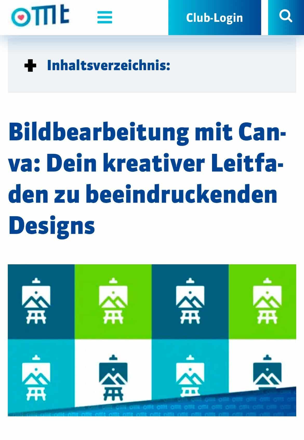 OMT Artikel Canva